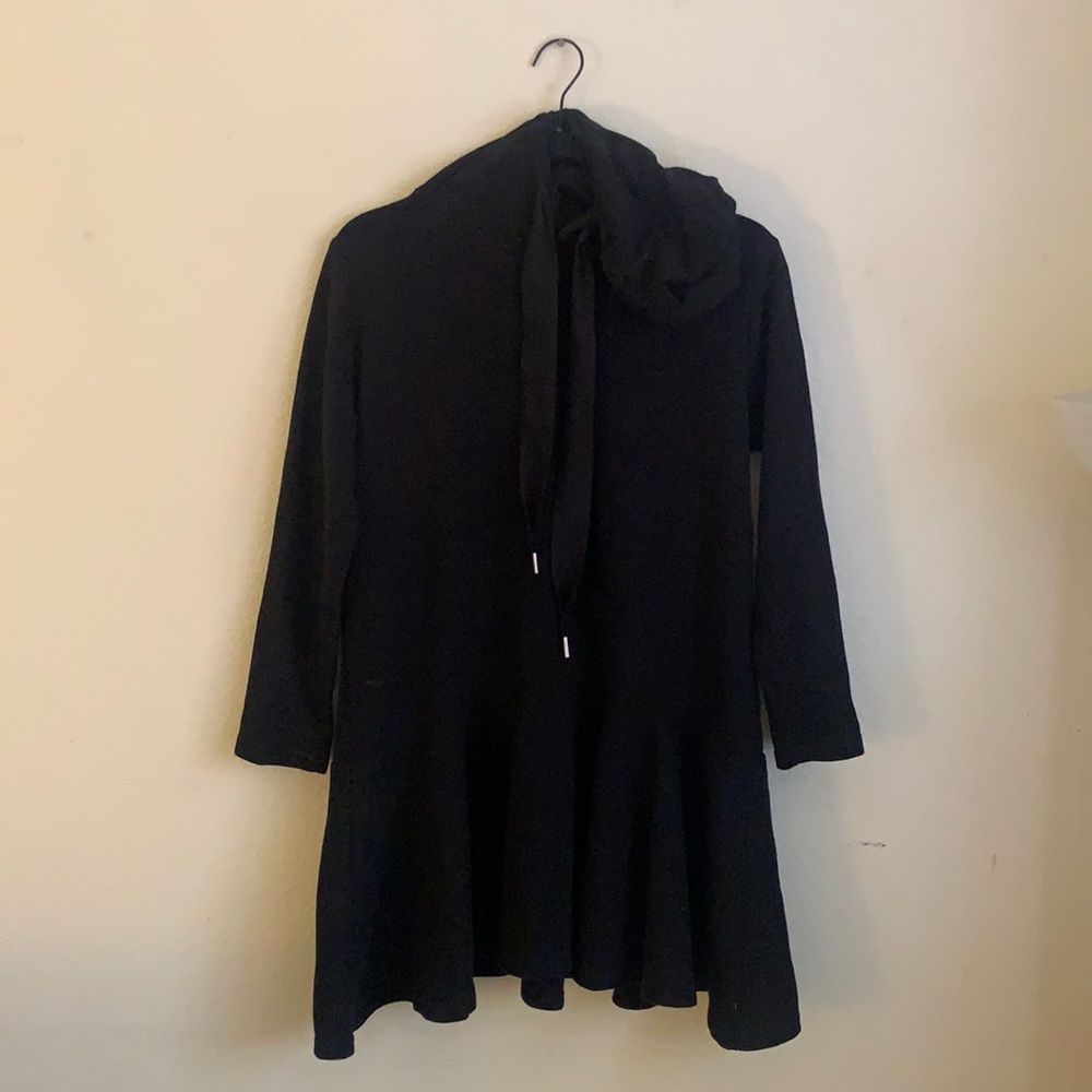 black sweater dress